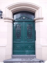 Green door - Berlin alte Tür - 19.Jahrhundert - antik
